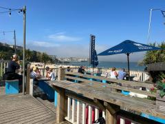 The Garden Bar at Porthminster Beach - a most welcome refreshment stop
